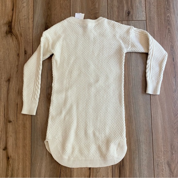 Gap Kids Cream Knit Sweater Dress with Sequins - 6/7 (Small) - NWT! - Picture 2 of 3